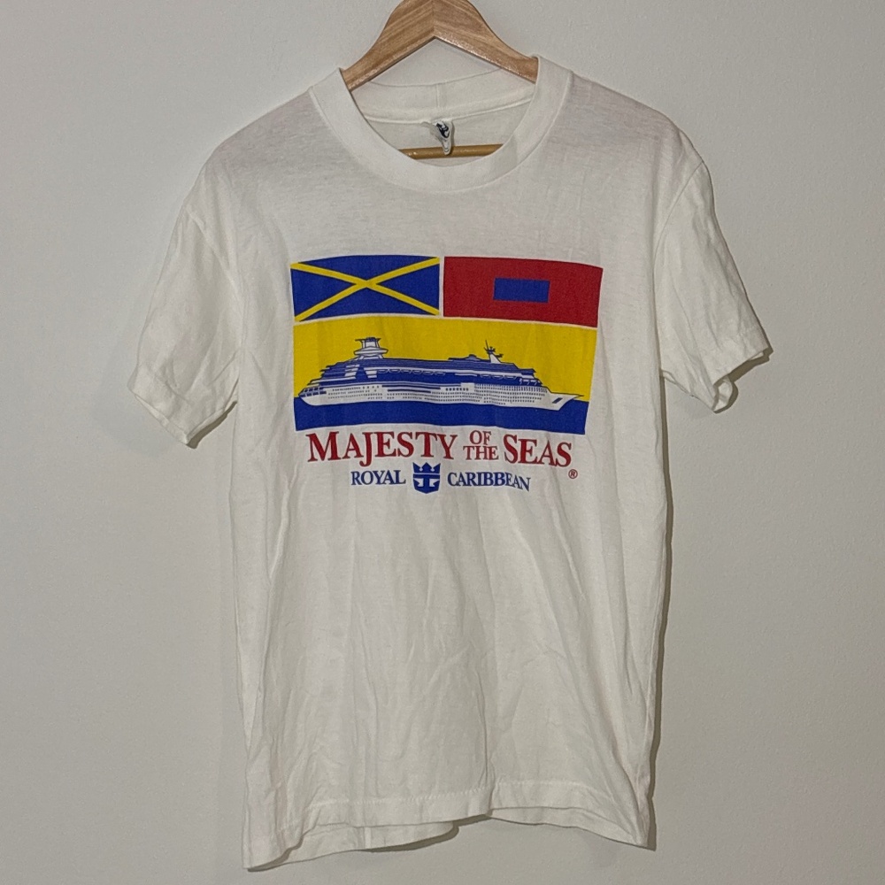 Royal Caribbean Vintage Single Stitch White T-shirt